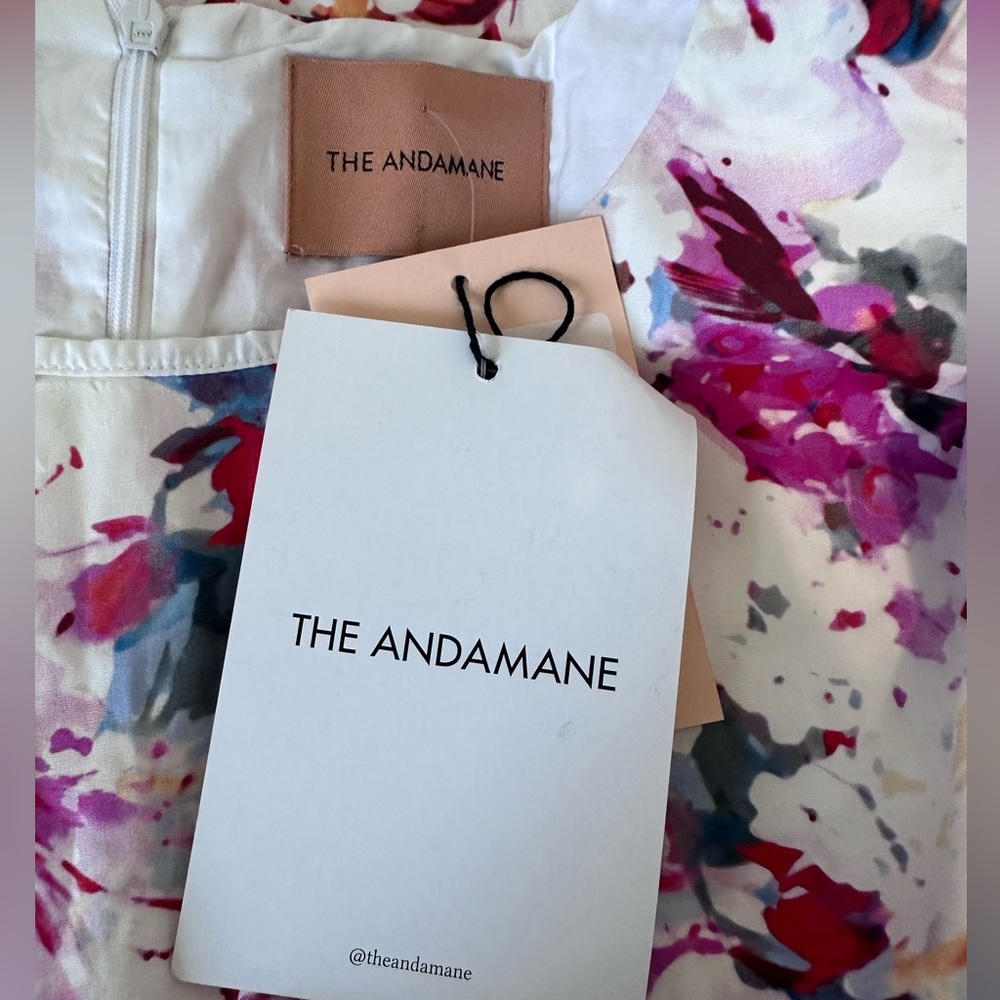 The Andamane Doina Abstract Floral Long Sleeve Dress - Picture 5 of 7